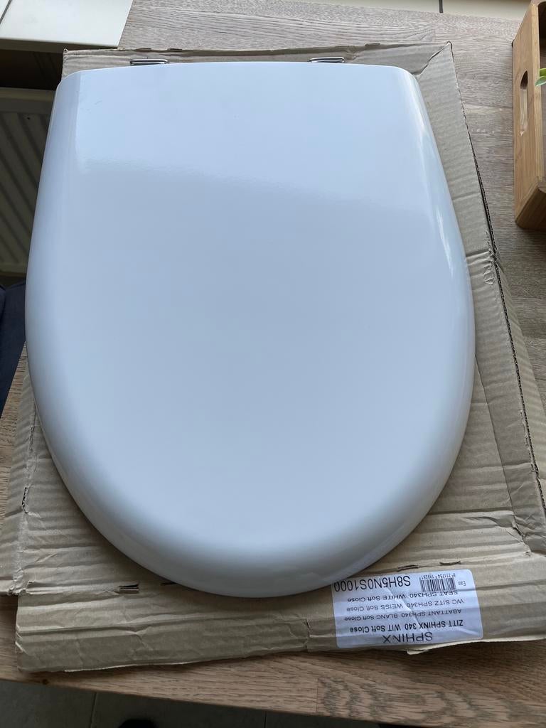 Sphinx 340 toiletbril wit soft close, Ophalen, Nieuw, Toilet