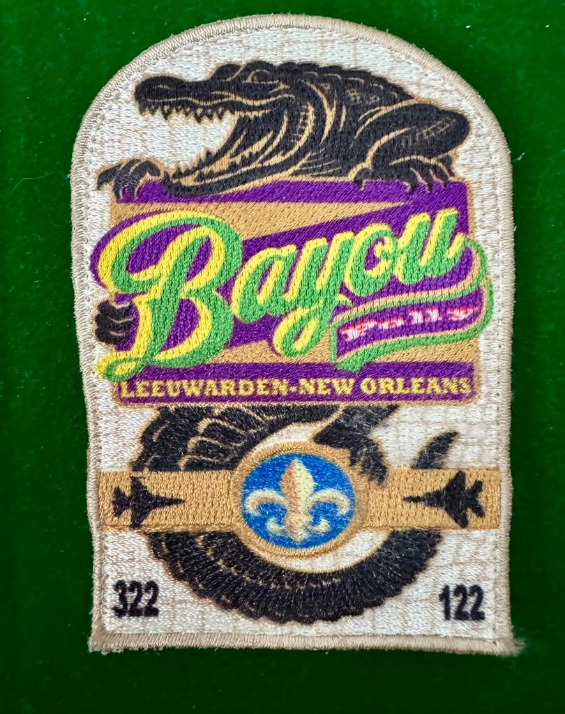 RNLAF USAF 322/122FS F15 squadron patch, Verzenden, Zo goed als nieuw, Patch, Badge of Embleem