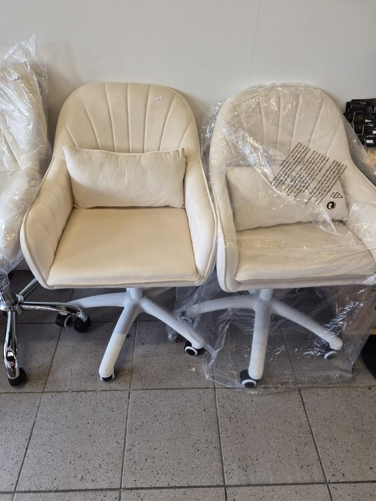 bureastoelen beige, Ophalen, Beige, Nieuw, Bureaustoel