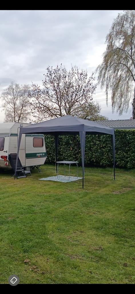 Partytent JYSK Jerup 270x270x260 met 2 zijwanden, Tuin en Terras, Ophalen, Opvouwbaar, Minder dan 4 meter, Zo goed als nieuw