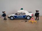 Playmobil politieauto met zwaailicht met 2 agenten, Ophalen of Verzenden, Zo goed als nieuw, Complete set