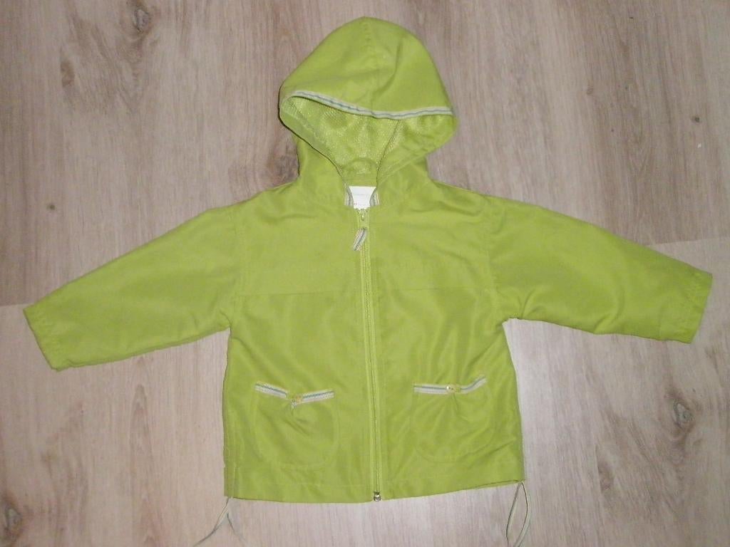 HEMA lime sport jas jack parka windbreaker winddicht maat 80, Jongetje of Meisje, Nieuw, Ophalen of Verzenden, Jasje