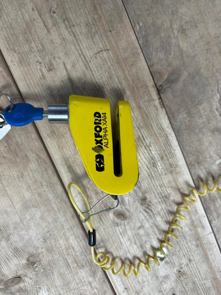 Oxford schijfrem slot met alarm, Ophalen of Verzenden, Gebruikt