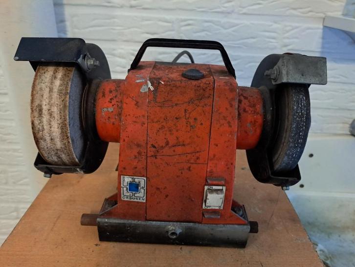Robuuste Creusen Werkbankslijpmachine - Gebruikt, Doe-het-zelf en Verbouw, Gereedschap | Slijpmachines, Gebruikt, Werkbankslijpmachine