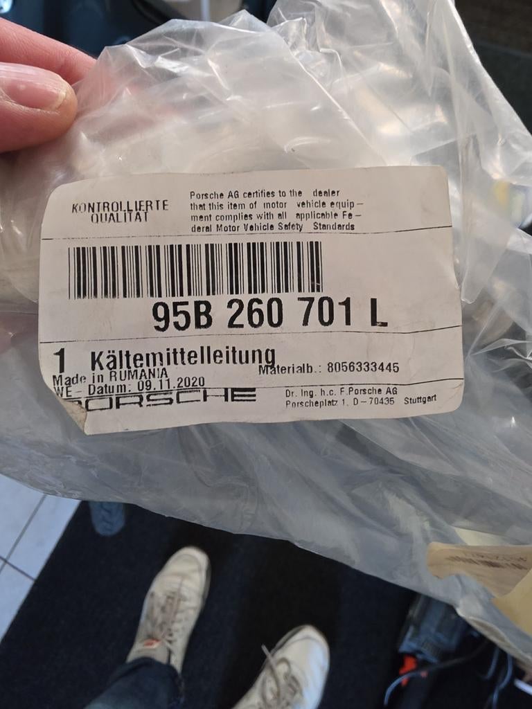 Porsche Macan 95B airco leiding 95B260701L nieuw origineel, Ophalen of Verzenden, Nieuw, Porsche