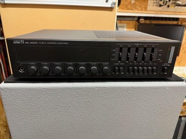 InterM PA2000 pa versterker, Overige merken, Ophalen of Verzenden, 120 watt of meer, Gebruikt