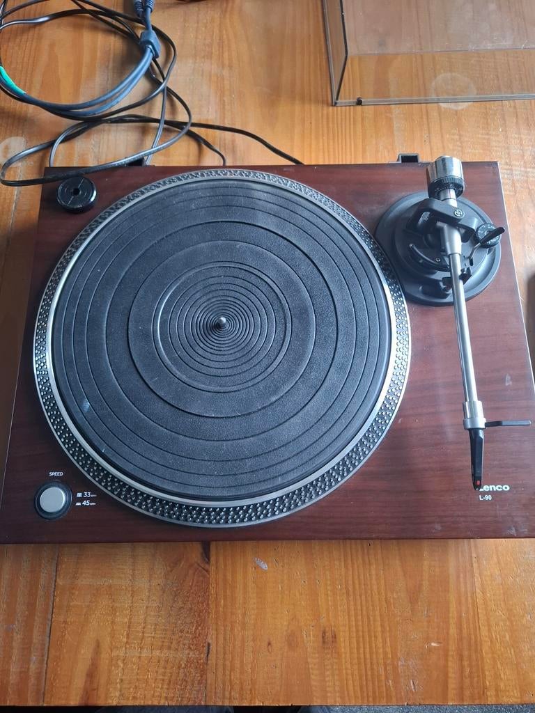 Lenco L-90 Platenspeler - Houten Design met Ortofon Element, Ophalen of Verzenden, Gebruikt, Platenspeler, Overige merken