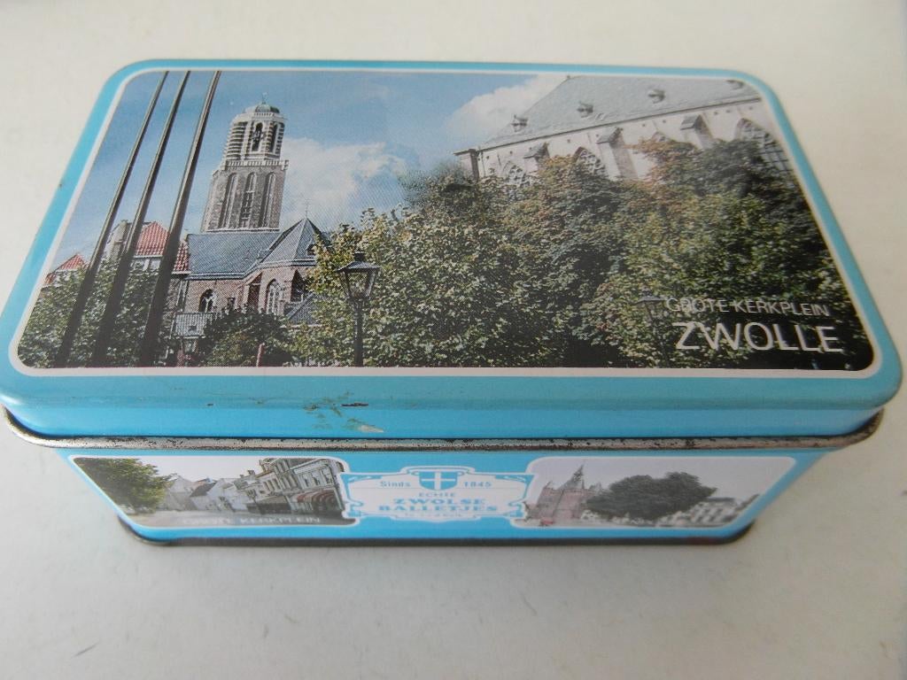Trommeltje Zwolle balletjes, Verzamelen, Blikken, Ophalen of Verzenden, Zo goed als nieuw, Overige, Overige merken