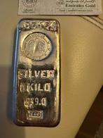 1 KILO BAAR ZILVER EMIRATES GOLD 999, Ophalen of Verzenden, Zilver