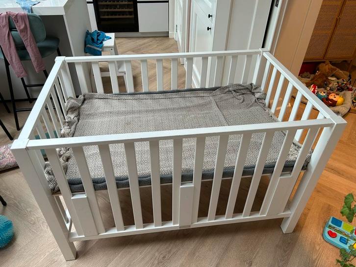 Bopita Tweelingbox Wit - Ruime en stevige box, Kinderen en Baby's, Boxen, Gebruikt, Rechthoekig, Boxkleed, Ophalen