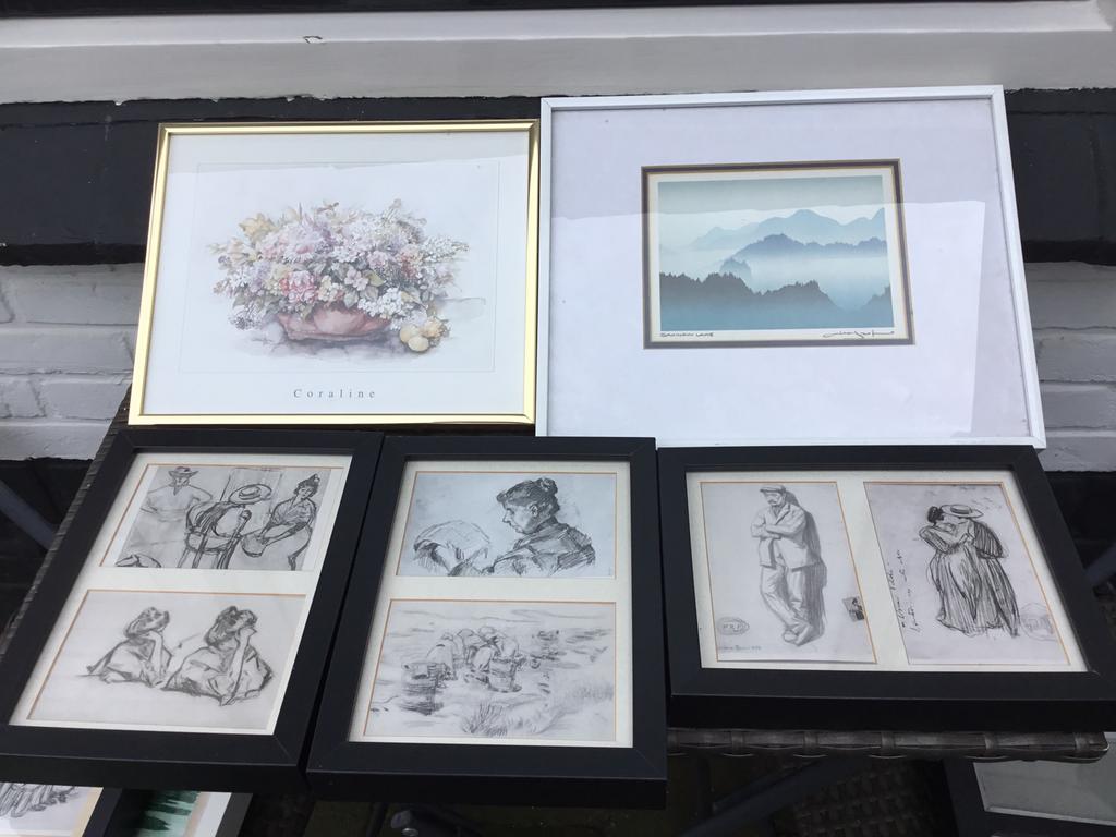 Schilderijtjes, Ophalen, Overige materialen, Minder dan 50 cm, Zo goed als nieuw