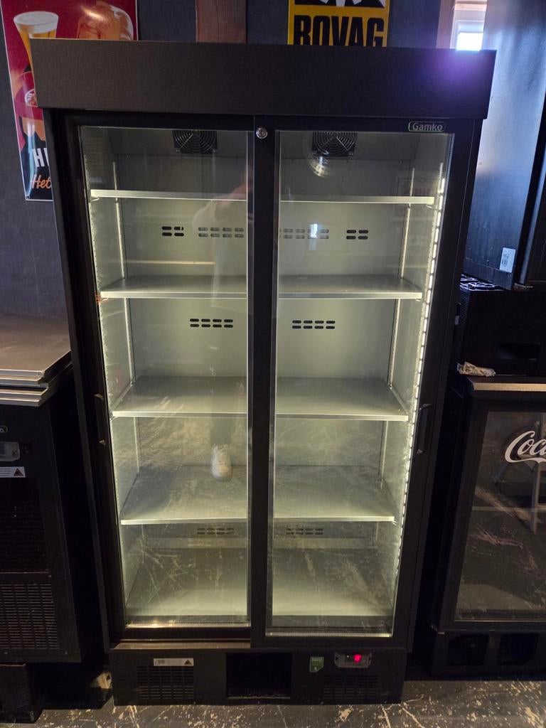 Zgan staande gamko 2 deurs met schuifdeuren  horeca mancave, Witgoed en Apparatuur, Koelkasten en IJskasten, Zo goed als nieuw