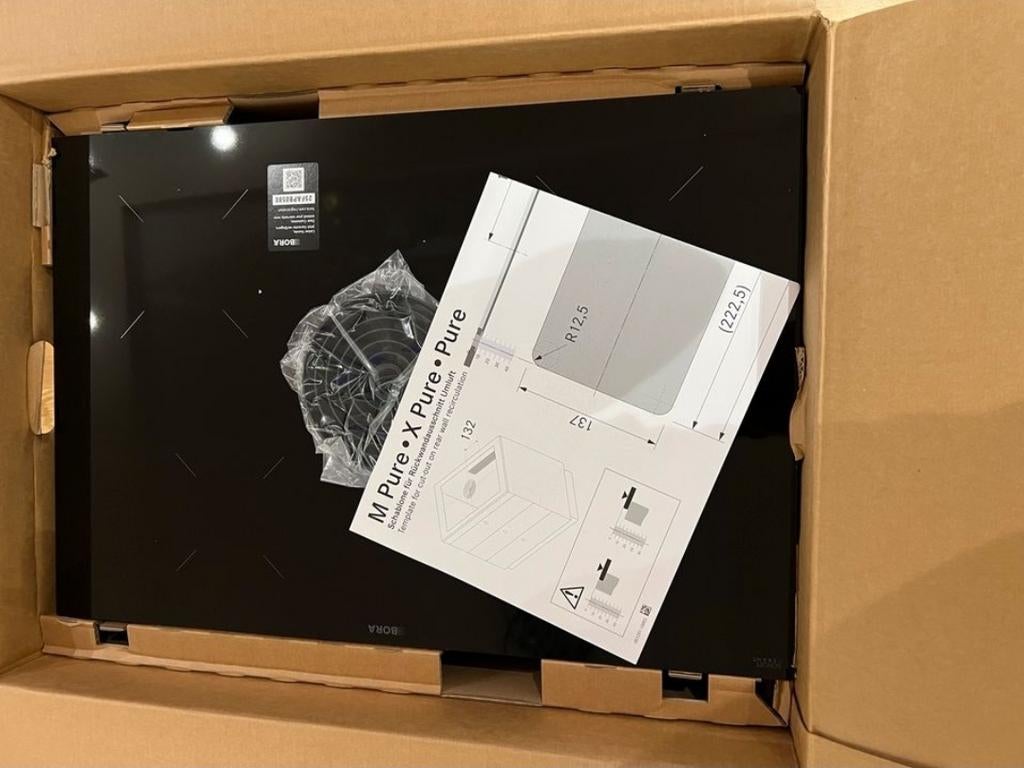 Nieuw!! Bora puru inductie kookplaat met afzuiging 2in1, Ophalen, Nieuw, 4 kookzones, Energieklasse A of zuiniger