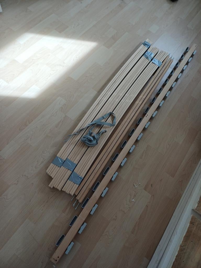 Lattenbodem twijfelaar 140x200, Huis en Inrichting, Slaapkamer | Bedden, Gebruikt, Twijfelaar, 140 cm, 200 cm, Hout, Ophalen