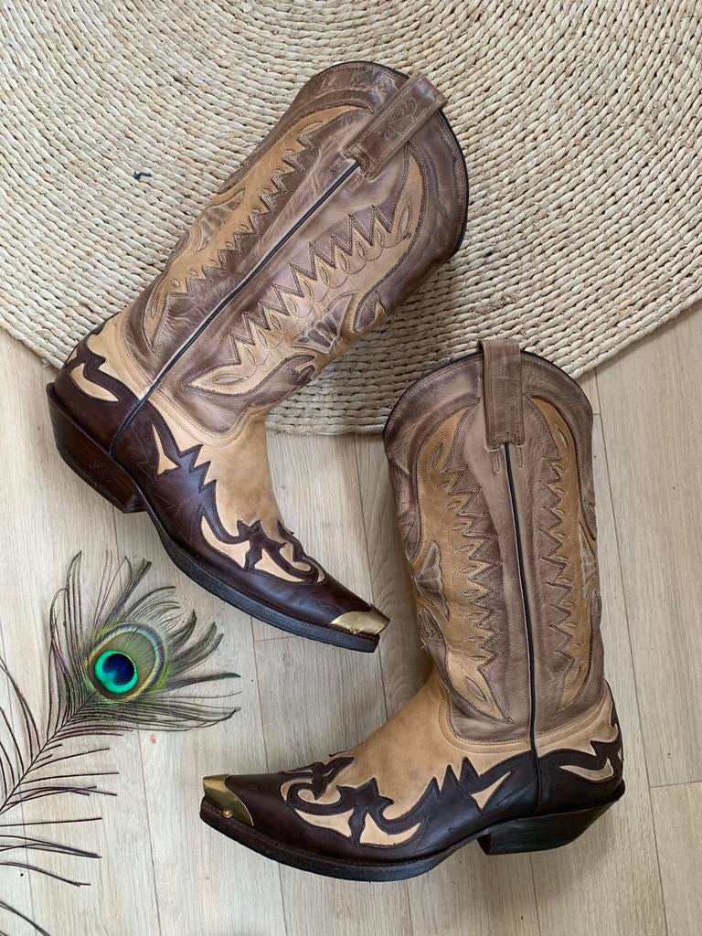 Rancho cowboylaarzen 42 western boots bohemian laarzen, -, Boots, Ophalen of Verzenden, Zo goed als nieuw