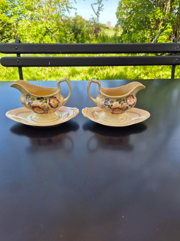 Mason's Paynsley Pink, 2 sausschaaltjes, Antiek en Kunst, Antiek | Servies los, Ophalen of Verzenden