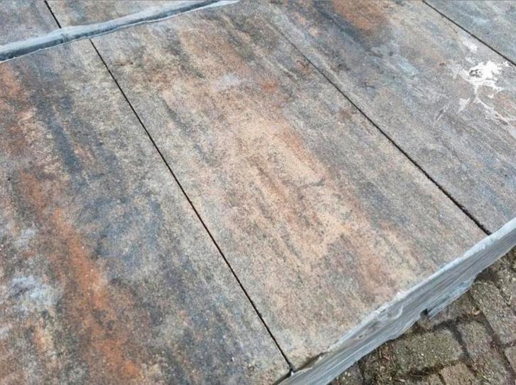 25m Terrastegel bont gemeleerd 60x30x4,7 tuintegel s-partij, Tuin en Terras, Tegels en Klinkers, Nieuw, Terrastegels, Beton, 10 m² of meer