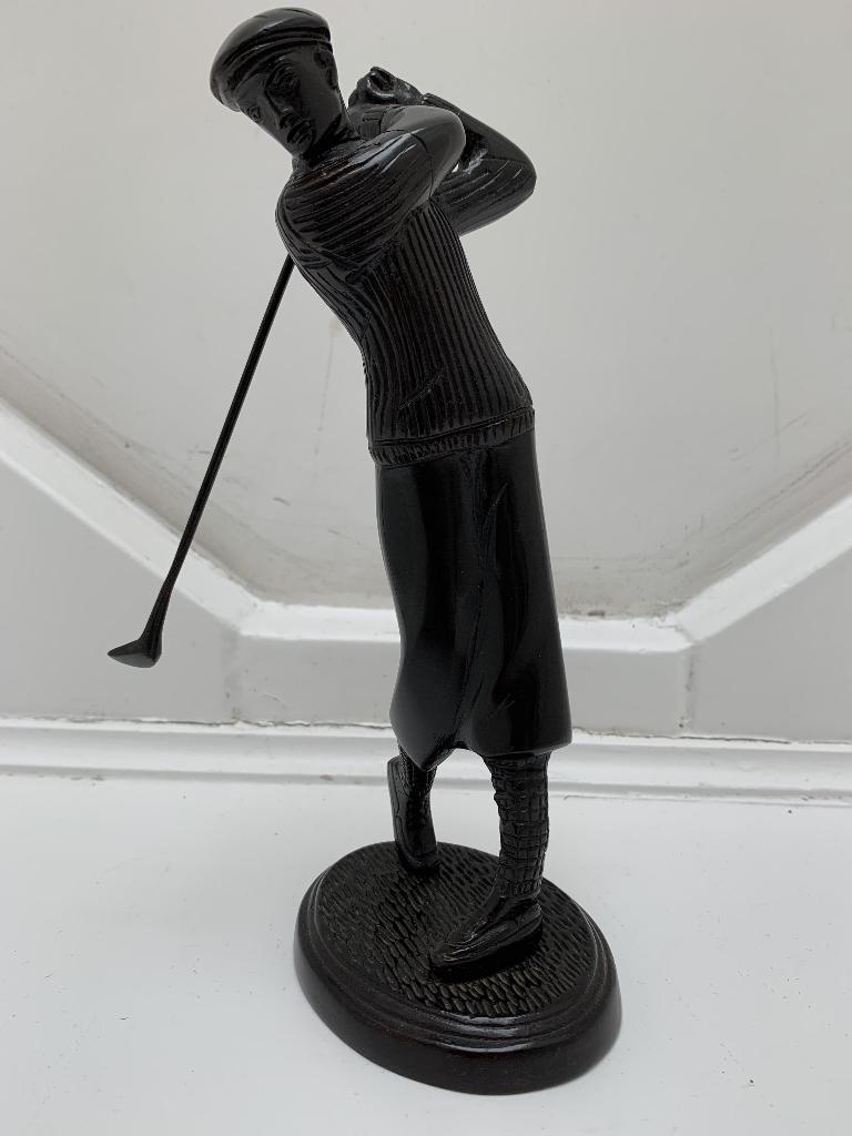 Vintage golfer!, Overige onderwerpen, Art deco, Ophalen of Verzenden, Op sokkel