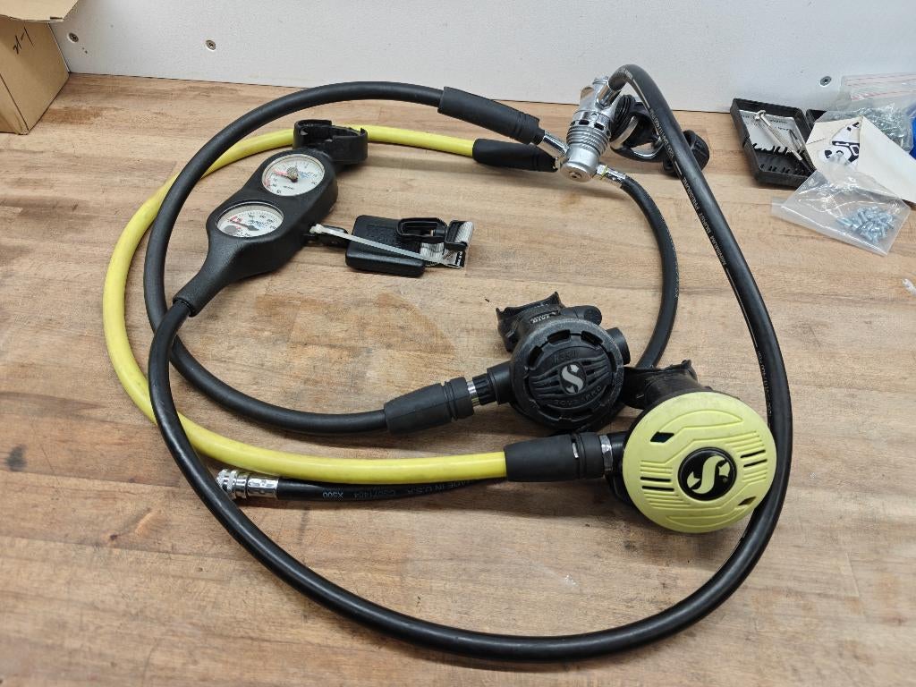 Scubapro MK25, R390, R180 & 2-delige console, Ophalen of Verzenden, Gebruikt, Overige typen