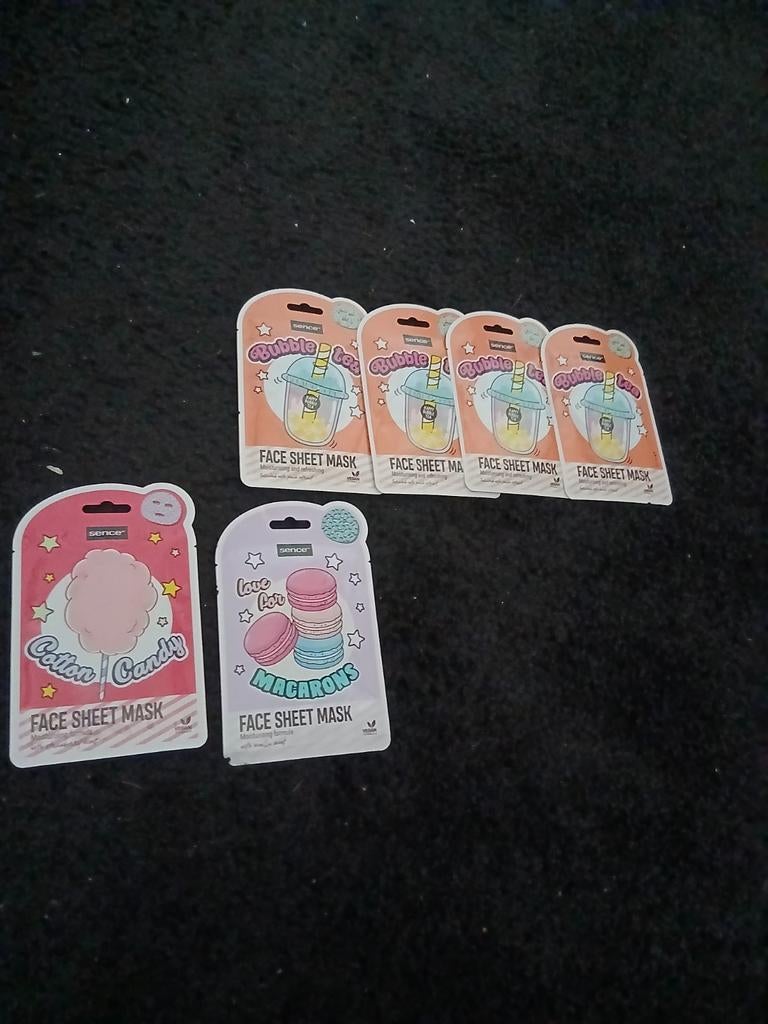 Gezichtsmaskers: Bubble Tea, Cotton Candy, Macarons, Ophalen of Verzenden