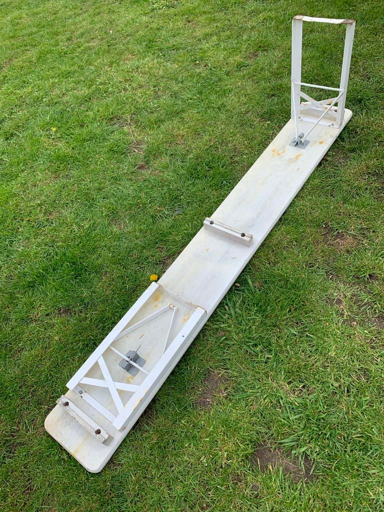 Stevige inklapbare bankjes - 180x24,5x48 cm, Tuin en Terras, Tuinbanken, Ophalen, Gebruikt, Hout