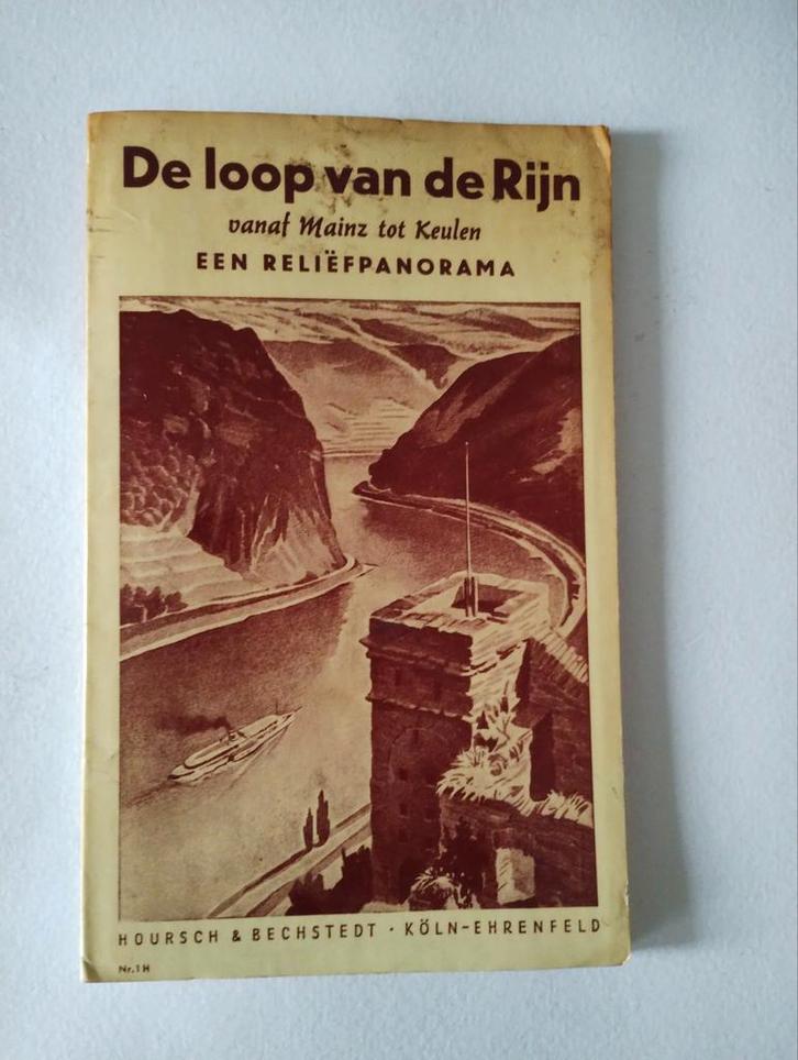 De loop van de Rijn: Mainz tot Keulen - Reliëfpanorama, Boeken, Reisgidsen, Gelezen, Brochure, Europa, Overige merken, Ophalen of Verzenden