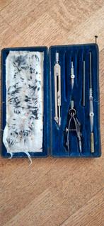 Vintage Tekenset/passers in Doos, Antiek en Kunst, Ophalen