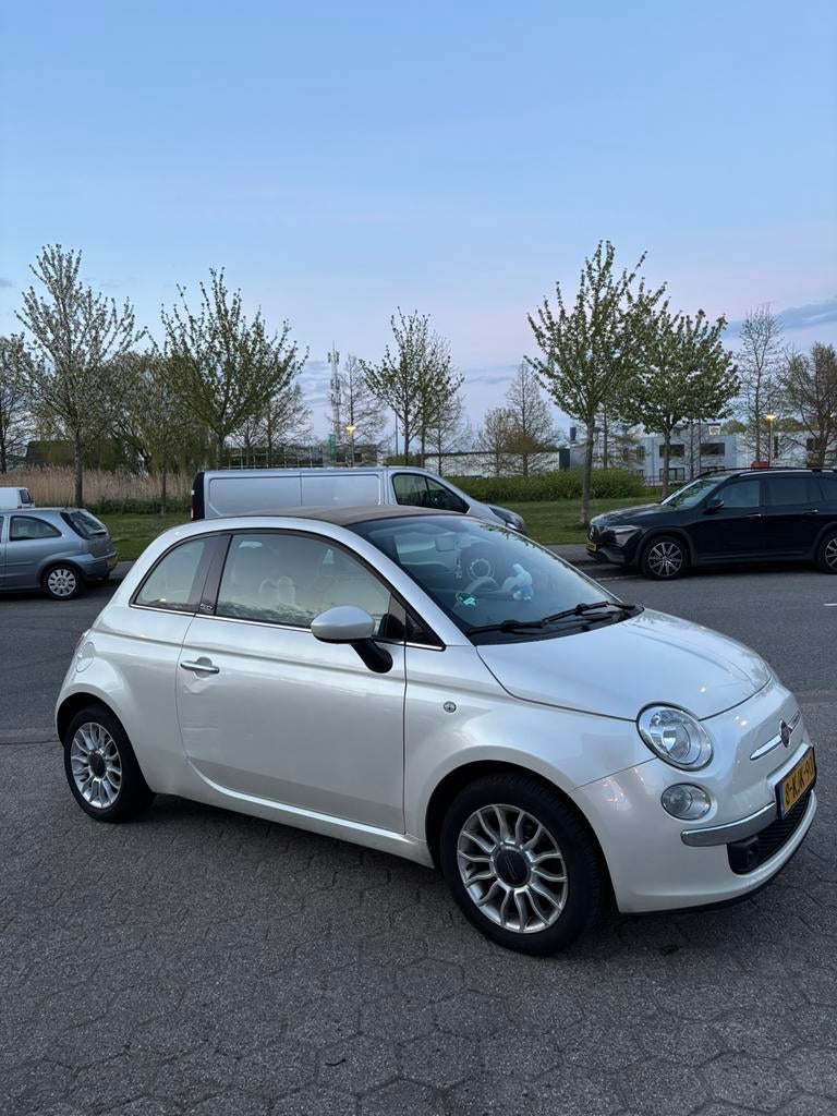 Fiat 500C 0.9 85pk Turbo Twinair 2013 Wit, 31 €/maand, Cabriolet, Wit, Handgeschakeld
