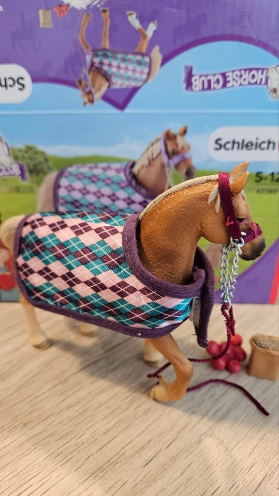 Schleich Horse Club Deken en Halster Set 42360, Ophalen of Verzenden, Zo goed als nieuw, Jongen of Meisje