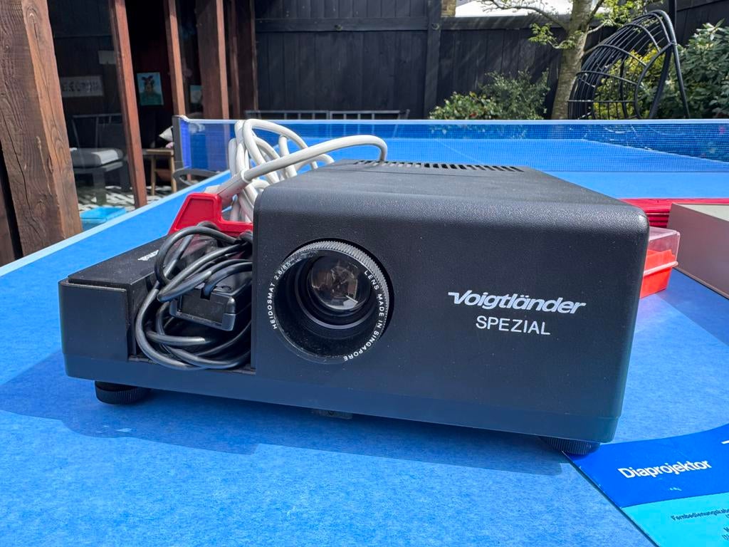 vintage Voigtländer Diaprojector Spezial incl scherm, Ophalen, Gebruikt, Overige resoluties, Voigtländer Spezial