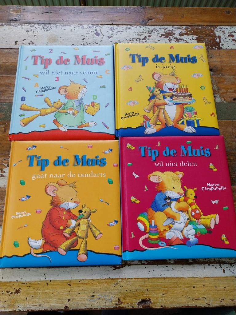 Tip de Muis Boeken Set - 4 Hardcover Kinderboeken, Boeken, Ophalen of Verzenden, Zo goed als nieuw, Marco Campanella, Fictie algemeen