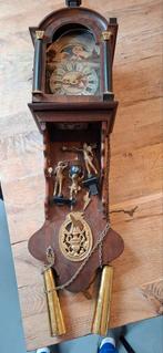 Antieke Friese Staartklok met Maanstand en Gewichten, Antiek en Kunst, Ophalen