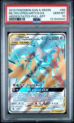 PSA 10 Moltres & Zapdos & Articuno GX Full Art Hidden Fates, Ophalen of Verzenden, Nieuw, Losse kaart