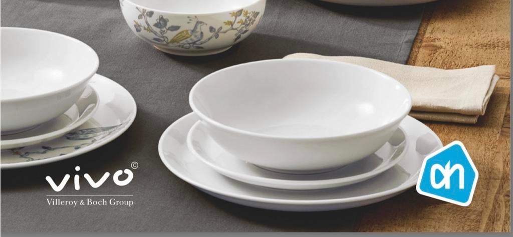 Nieuw Vivo servies, gourmetbord, ontbijtbord en dinnerbord, Ophalen of Verzenden, Nieuw, Overige stijlen, Bord(en)