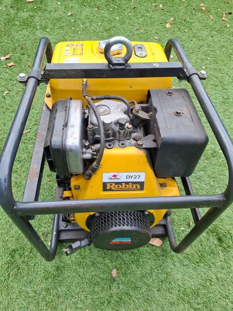 Diesel aggregaat generator robin dy27 3.3kva, Ophalen, Minder dan 5 kVA, Dieselolie, Elektrisch startend