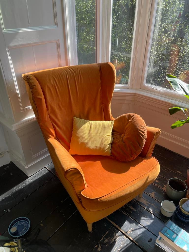 Ikea Strandmon Fauteuil, Ophalen, Gebruikt, 75 tot 100 cm, 50 tot 75 cm