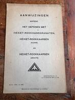 Nederlands mobilisatie AI hembrug voorschrift rookhandgranaa, Ophalen of Verzenden, Nederland