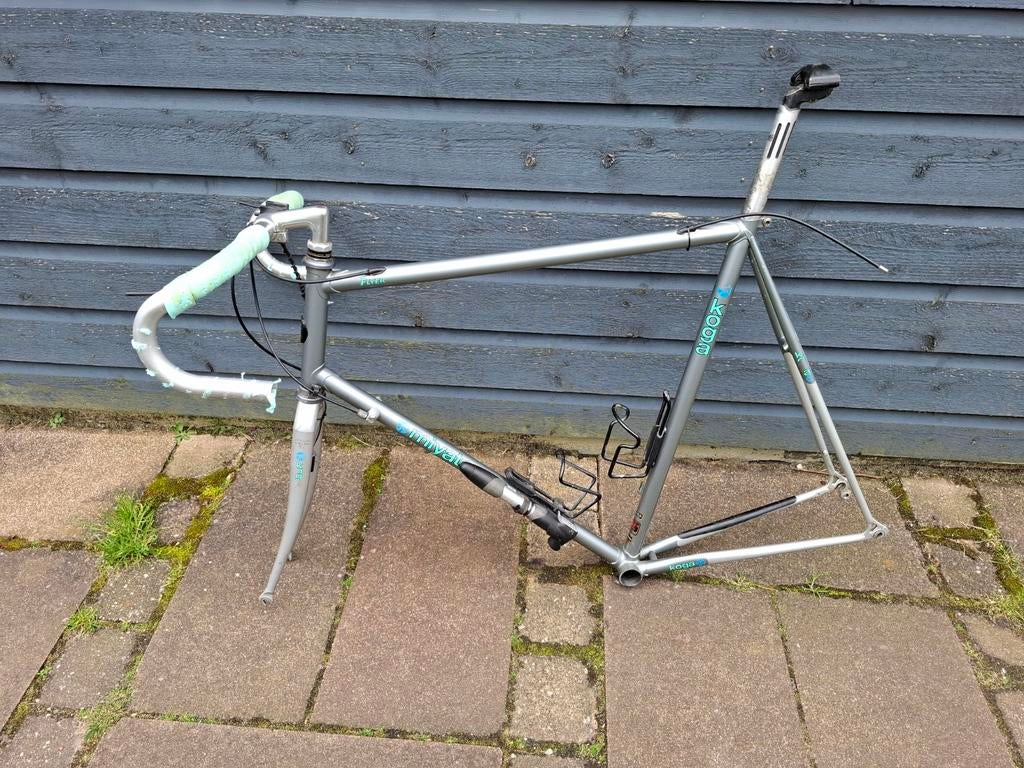 Koga Miyata Flyer 63 cm frame frameset racefiets staal, Fietsen en Brommers, Fietsen | Racefietsen, Ophalen, 28 inch, Gebruikt