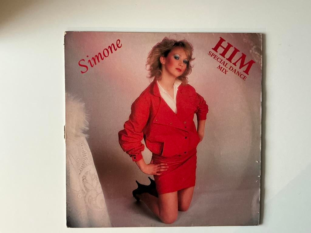 Simone – Him (Special Dance Mix) 12’ synth pop HI NRG, Cd's en Dvd's, Vinyl | Dance en House, Gebruikt, 1980 - 1989, Disco, 12 inch