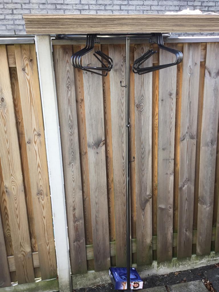 Wand kapstok met bijpassende spiegel, Gebruikt, Minder dan 100 cm, Hout, Ophalen