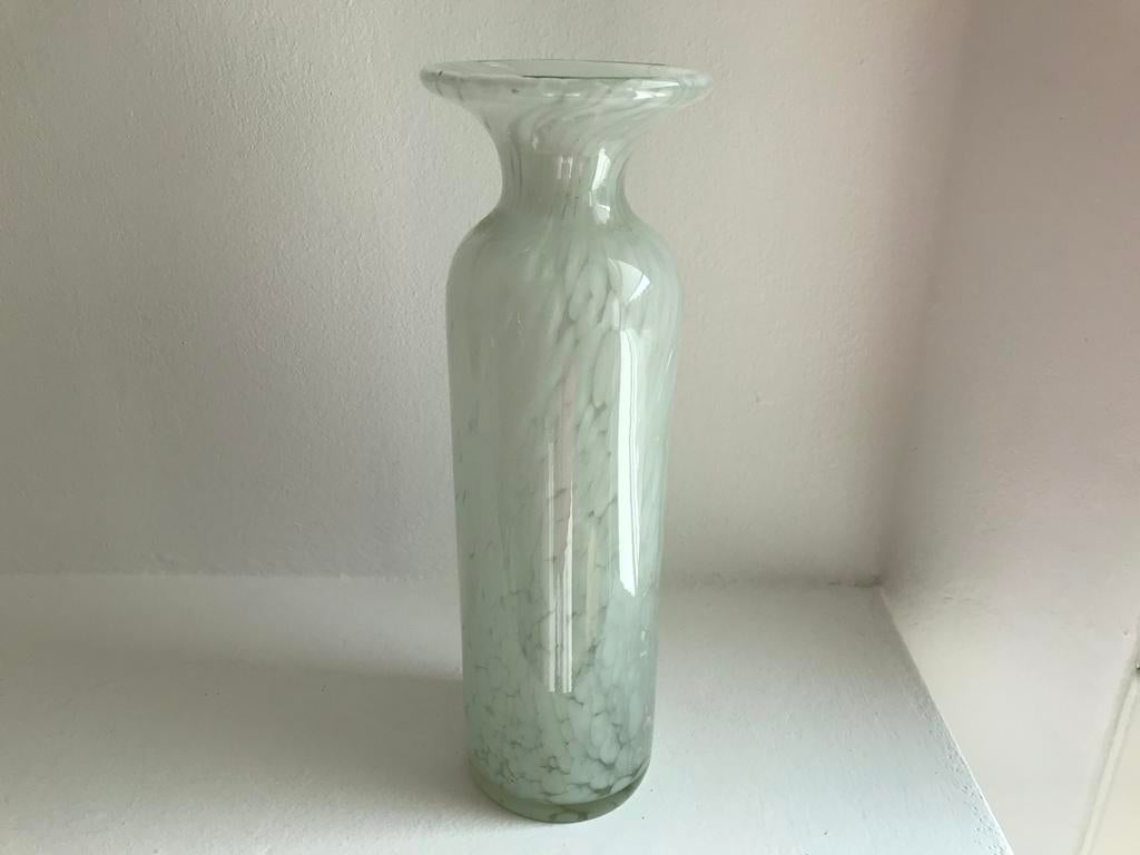 Vaas Mdina glas geblazen gesigneerd, Antiek en Kunst, Antiek | Glas en Kristal, Ophalen of Verzenden