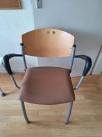 Vintage stoel schoolmeubilair Marko, Huis en Inrichting, Ophalen, Gebruikt, Bruin, Eén