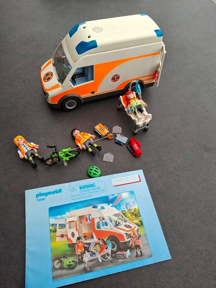 Playmobil Ambulance met Licht en Geluid (70049), Kinderen en Baby's, Speelgoed | Overig, Ophalen of Verzenden