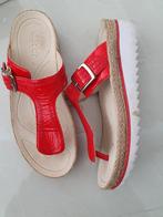 Rood witte Gabor slippers maat 39, Slippers, Gabor, Ophalen of Verzenden, Zo goed als nieuw