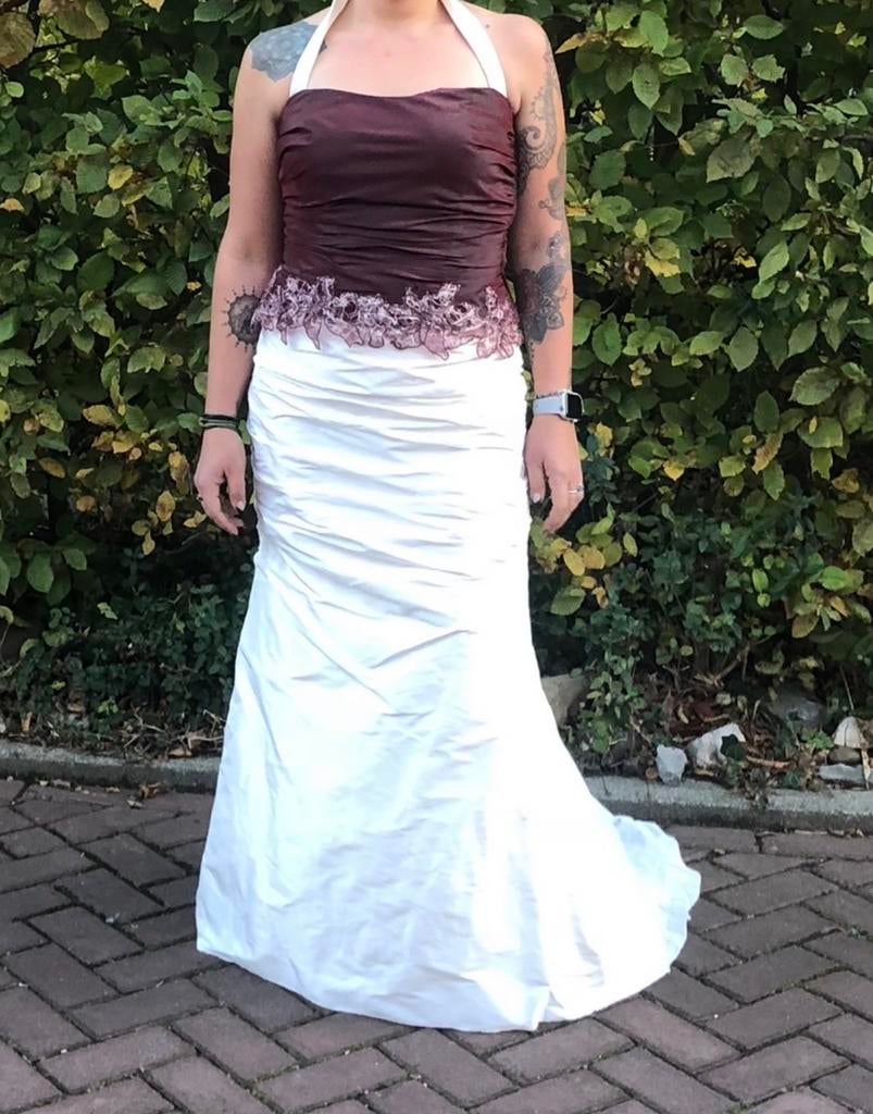 Bruidsjurk linea raffaelli maat 40, Kleding | Dames, Gelegenheidskleding, Maat 38/40 (M), Overige typen, Wit, Ophalen of Verzenden