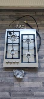 Etna Inbouw Gasstel - 4 Pitten - Zilver, Gebruikt, Ophalen of Verzenden, Inbouw, Gas