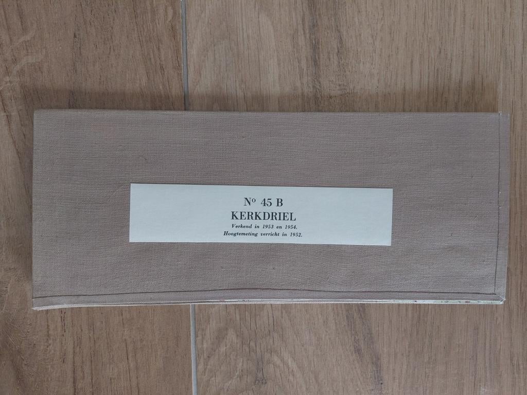 45B Kerkdriel Rosmalen Rossum Lith Alem Stafkaart uit 1956, Topografische Dienst Nederland, Ophalen of Verzenden, 1800 tot 2000