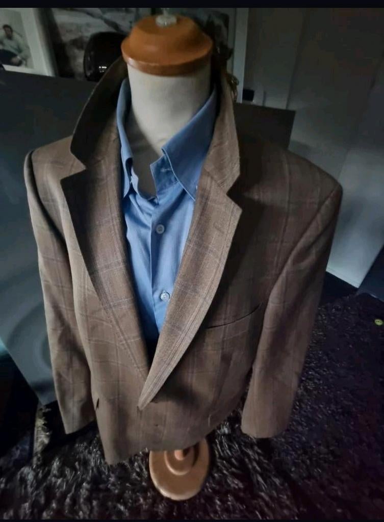 Burberry colbert, maat 26, wol/zijde, uitmuntende conditie., Burberry London, Beige, Overige maten, Ophalen of Verzenden