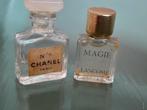 Set Vintage brocante parfum flesjes miniatuur, Ophalen of Verzenden, Gebruikt, Miniatuur