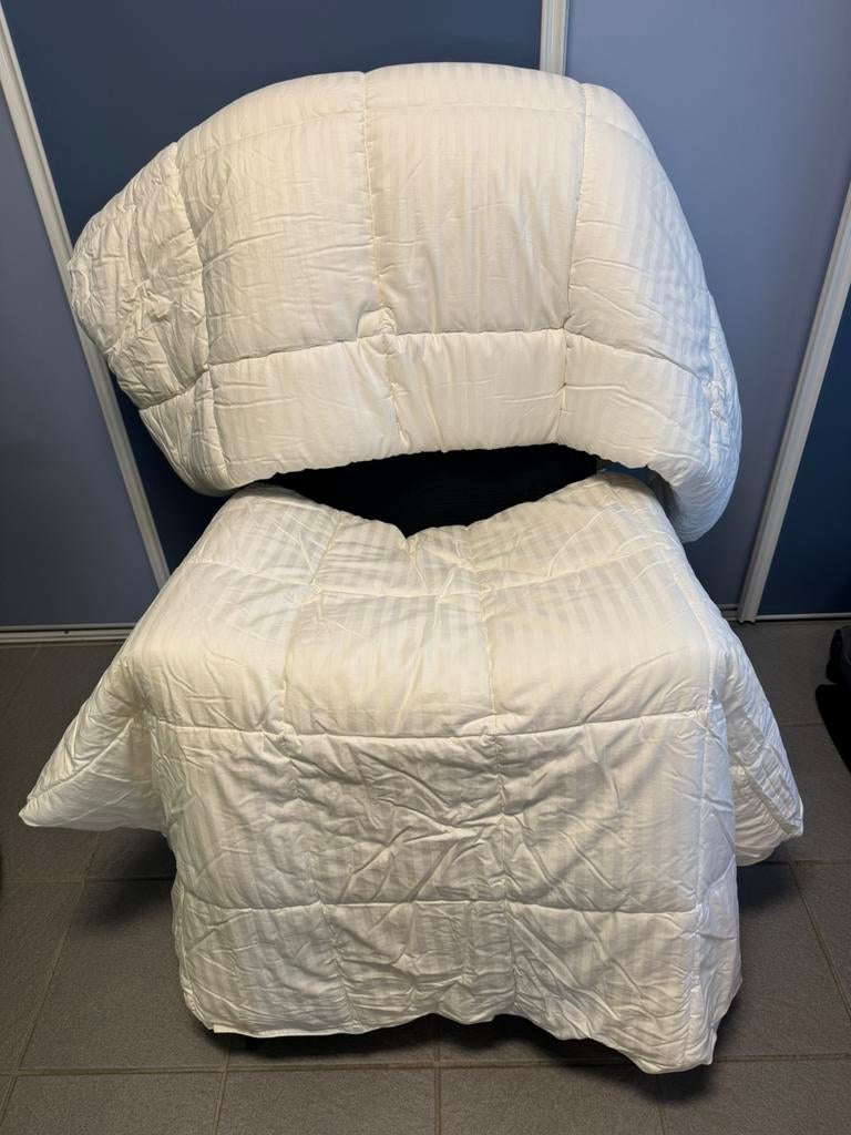 Dekbedden (zomer-  en wintergedeelte), Ophalen, Eenpersoons, Wit, Deken of Dekbed